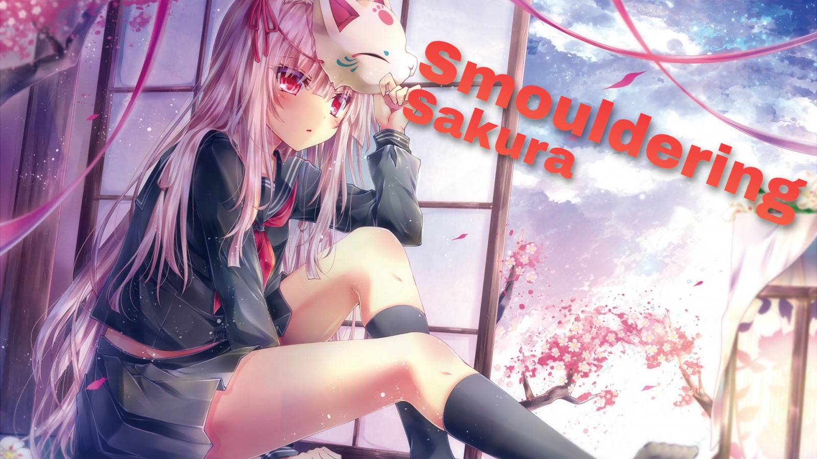 Smouldering Sakura background